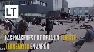 Las imágenes que deja fuerte terremoto 75 grados en Japón [upl. by Su669]