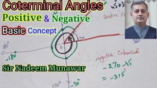 coterminal Angles  Basic Concept Positive Coterminal Negative Coterminal Urdu Sir Nadeem Munawar [upl. by Samford]