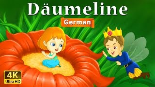 Däumelinchen  Thumbelina in German  GermanFairyTales [upl. by Ellered506]