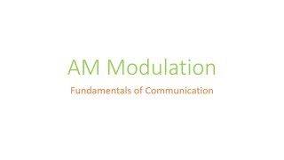 AM modulation  Using MATLAB  Simulink [upl. by Aleece]