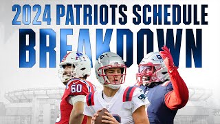 FULL SCHEDULE BREAKDOWN  New England Patriots Announce 2024 NFL Season Games [upl. by Tenneb]