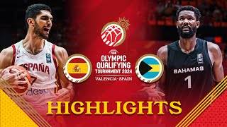 Final Spain 🇪🇸 vs Bahamas 🇧🇸  Highlights  FIBA OQT 2024 Spain [upl. by Nylarac]