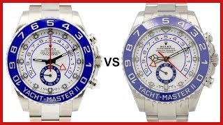 ▶ NEW 2017 Rolex YachtMaster II vs OLD YachtMaster 2  COMPARISON [upl. by Oecam]