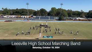 Leesville High School Marching Band at the DeRidder Marching Festival 2024 [upl. by Bunow]