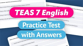 TEAS 7 English Practice Test With Answers 2024 [upl. by Gareth]