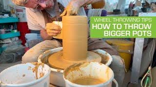 80 Pottery Wheel Throwing Tips  How to Throw Large pots [upl. by Eixela553]