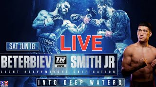 ARTUR BETERBIEV VS JOE SMITH JR LIVE FIGHT COMMENTARY BREAKDOWN [upl. by Tita746]