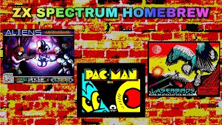 ZX Spectrum Homebrew games  Aliens Neoplasma 2PacMan RXLaserbirds [upl. by Berti94]