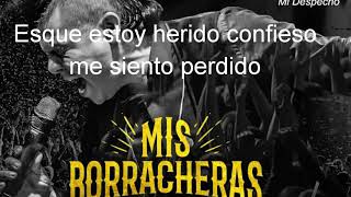 Mis borracheras alzate letra [upl. by Eceeryt]