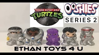 NEW TNMT OOSHIES 7 PACKS SERIES 2 WITH LIMITED EDIITON SPARKLE SHREDDER [upl. by Lawton]