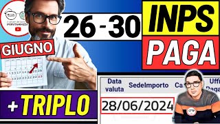 Inps PAGA 26  30 GIUGNO ➜ ANTICIPO DATE PAGAMENTI ASSEGNO DI INCLUSIONE ASSEGNO UNICO BONUS SFL [upl. by Setiram67]