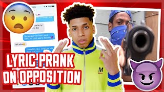 NLE Choppa  “ Camelot “  LYRIC PRANK ON THE OPPOSITION 👿 GONE WRONG [upl. by Anoli]