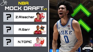 First Round NBA Mock Draft 2024  PreNational Championship [upl. by Florina]