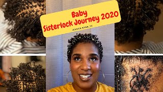 Baby Sisterlocks Journey 2020  Less than 25 inches of hair  Pre Install to 1 Week Post [upl. by Neggem]