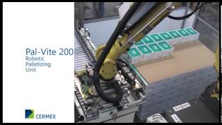 Compact robotic palletizer  PalVite 200 [upl. by Llennej]