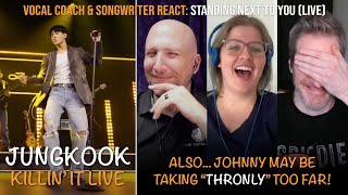 Vocal Coach amp Songwriter React to the Standing Next to You iHeart Radio LIVE  Jungkook BTS [upl. by Ididn527]