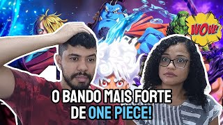 REACT M4rkim  Luffy Zoro Sanji amp Jinbe One Piece  Quarteto Monstro  REACT EM CASAL [upl. by Anitsirhk797]