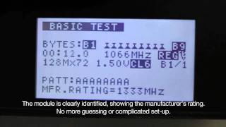 Test DDR4 DDR3 and DDR2 memory in seconds with RAMCHECK LX [upl. by Schroeder]