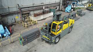 Baumann GS180 heavy duty sideloaders at Marcegaglia Sheffield [upl. by Meece]