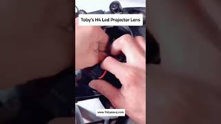 How to install the H4 LED headlight with projector lens correctly  Tobys TL3 Lens [upl. by Batha]