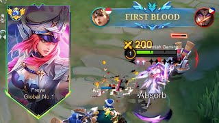 THIS IS WHY FREYA ALWAYS META IN EXP LANE  MUST TRY  FREYA BEST BUILD 2024  MLBB [upl. by Artimas]