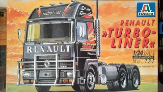 italeri 787 renault turboliner 124 renaulttrucks [upl. by Quillan654]