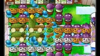 Plants vs Zombies Survival Endless 9000 Flags [upl. by Sherwood]