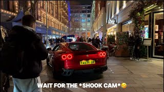 BRE Ferrari 812 Superfast Terrorizing London SHOOK CAM amp Loud Revs [upl. by Scammon]