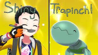 Shiny Trapinch after 2401 Encounters Phase 6  Pokemon Sword [upl. by Ahsuatal779]