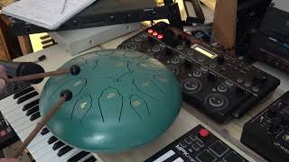 Steel tongue drum demo 142024 [upl. by Ennairoc329]