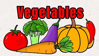 Vegetables Names With Pictures  Learn Vegetables Names English Vocabulary  For children [upl. by Trammel]