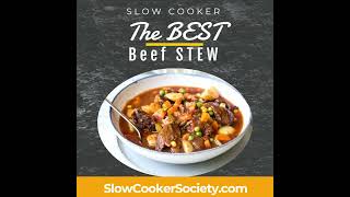 The Best Slow Cooker Beef Stew Recipe  How to Make a Crock Pot Beef Stew the Easy Way [upl. by Zavras]