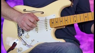 Review Demo  Fender Eric Johnson Thinline Stratocaster [upl. by Tada]