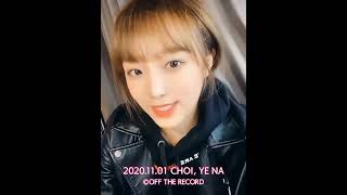 quotTwelvequot Hitouch video message  Choi Yena 최예나  IZONE 아이즈원 20201101 [upl. by Olfe]