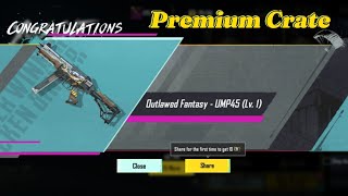 😱Best Premium Crate Opening UMP45  Guaranteed Upgraded 120 Free Crate opening  AB Shahid YT [upl. by Sandell]