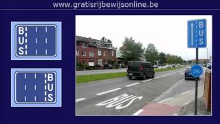 GRATIS RIJBEWIJS ONLINE 2 Rijbewijs B  OPENBARE WEG  RIJSTROKEN [upl. by Annayhs]