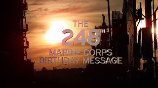 The 248th Marine Corps Birthday Message [upl. by Lanuk]