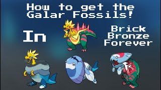 How to get the  New GALAR Fossils in Brick Bronze Forever [upl. by Alcock743]