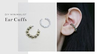 DIY Easy Ear Cuffs Beginner Friendly [upl. by Elliven]