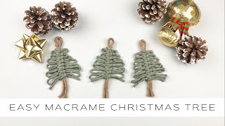 DIY The EASIEST Macrame Christmas Tree [upl. by Olinde]