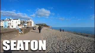 Seaton  Devon  England  4K Virtual Walk [upl. by Haramat]