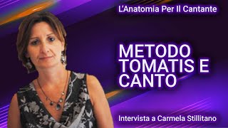 METODO TOMATIS e canto  Intervista a Carmela Stillitano [upl. by Neehar388]