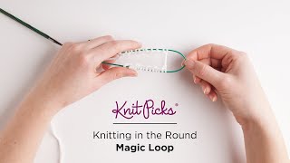 Knitting in the Round  Magic Loop How To [upl. by Eerized]