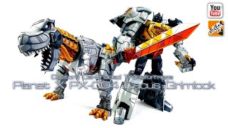 Custom CelShaded Transformers Planet X PXC04 Cacus Grimlock By LEK Custom Toys 2023 [upl. by Annovoj]