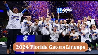 2024 Florida Gators Gymnastics Lineup Predictions [upl. by Macegan]