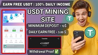 New USDT Site 2024  Best Usdt Investment Website  New Usdt Mining Site  New Usdt Earning Website [upl. by Neelac]