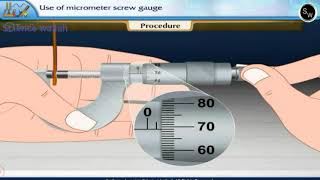 Use of micrometer screw gauge  class 11 Physics Practical [upl. by Eissert]