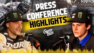 Arlington Supercross Press Conference Highlights Ft Cooper Webb Eli Tomac Haiden Deegan amp More 😱 [upl. by Suinotna]