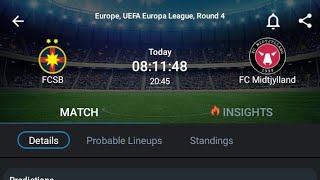 LIVEFCSB VS FC Midtjylland UEFA Europe league Round 4 [upl. by Jabon]