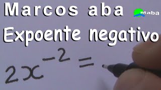 POTENCIAÇÃO  Expoente negativo Simétrico do expoente  Expressões Algébricas [upl. by Delaryd]